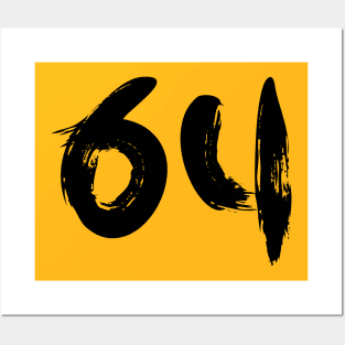 Number 64 Posters and Art